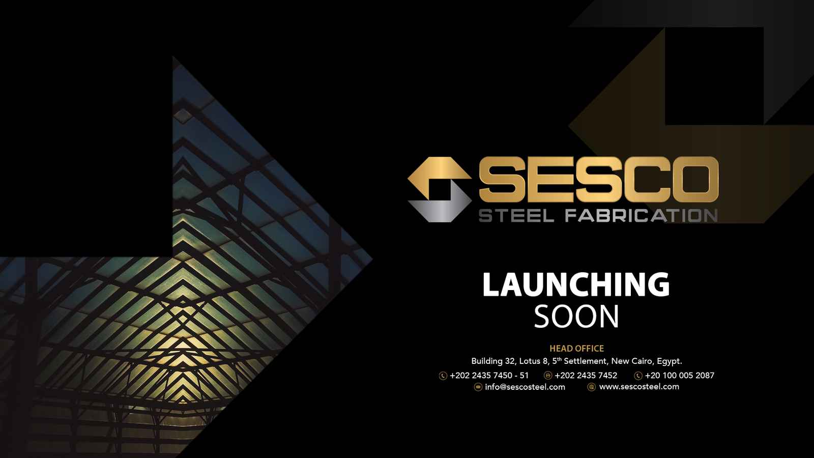 Sesco Steel Fabrication Banner